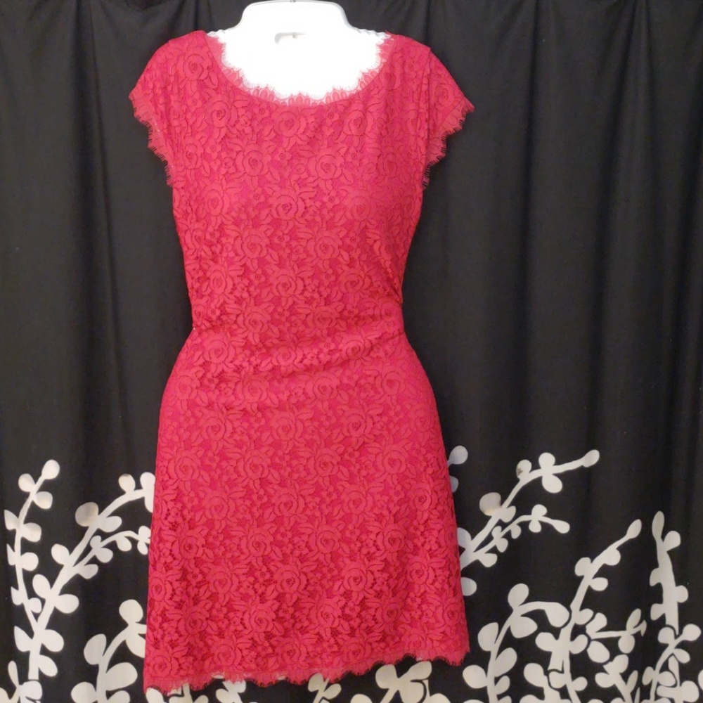 Lace Overlay Dress